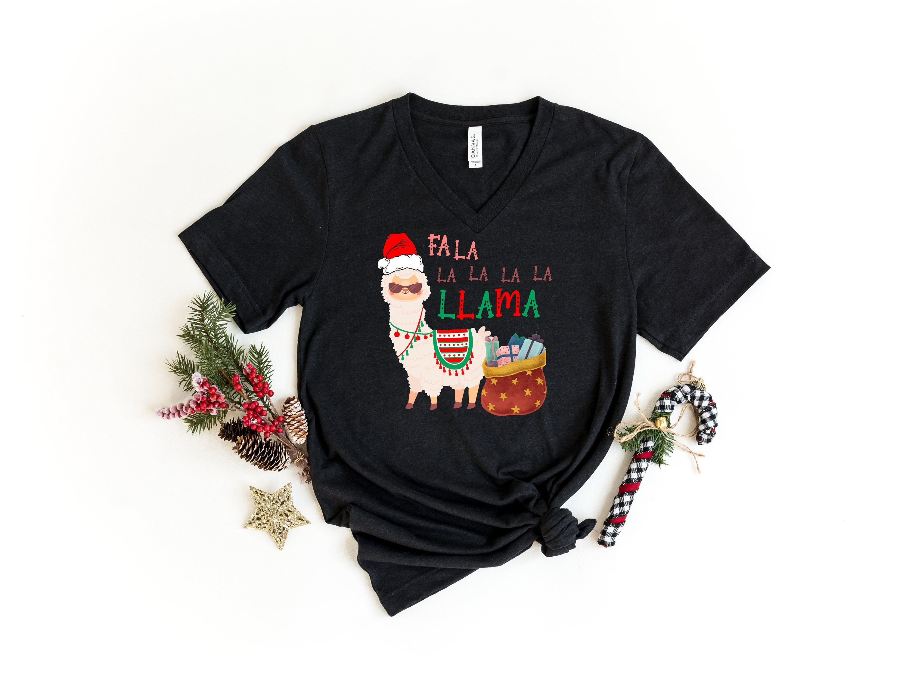 Christmas Fa Llama Shirt - Xmas Animal T-shirt