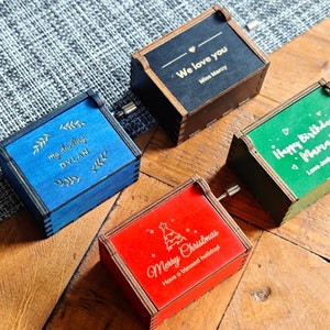 Gepersonaliseerd cadeau houten muziekdoos | Christelijk cadeau