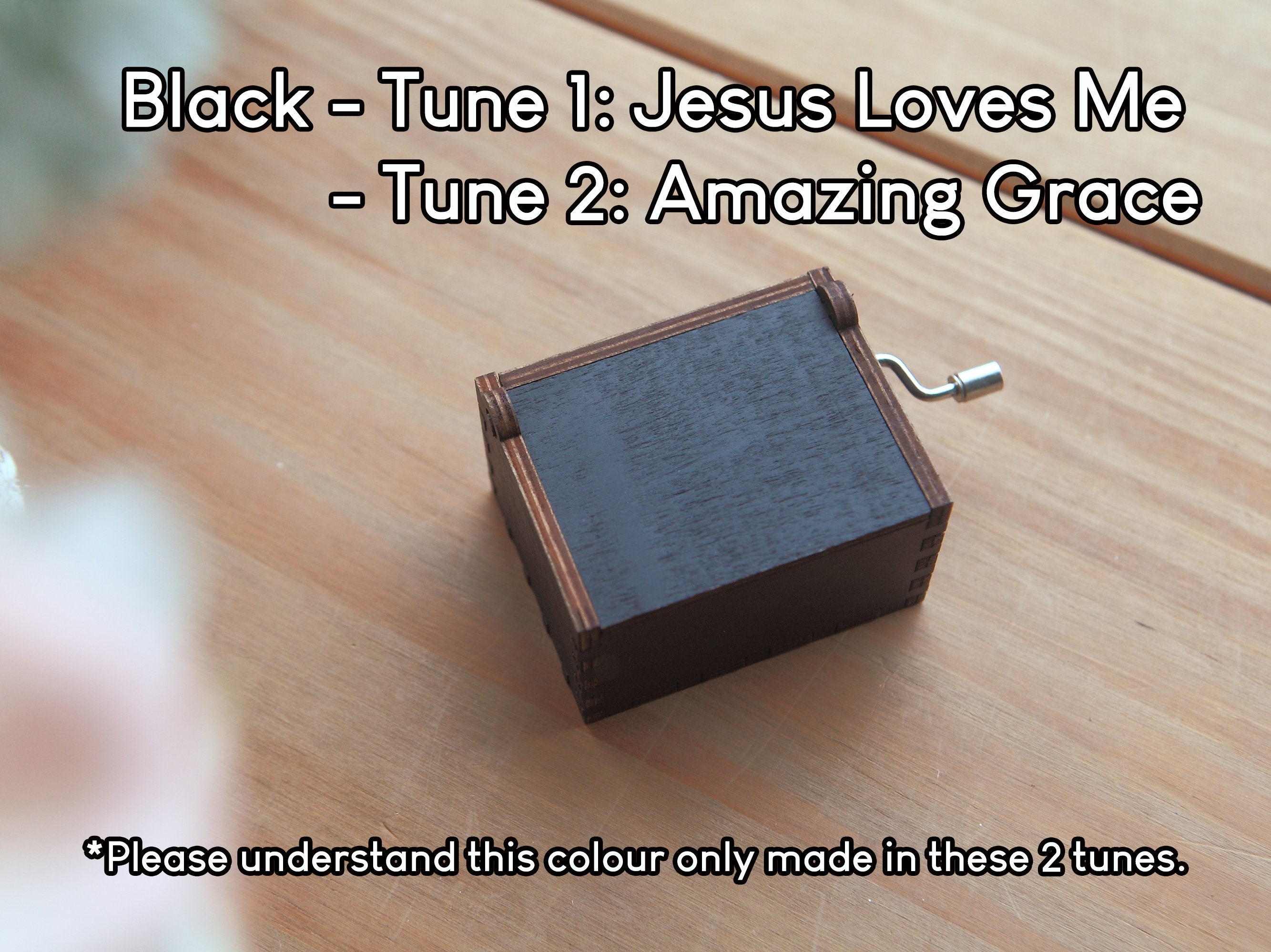 Personalised Gift Wooden Music Box Christian Gift Etsy UK