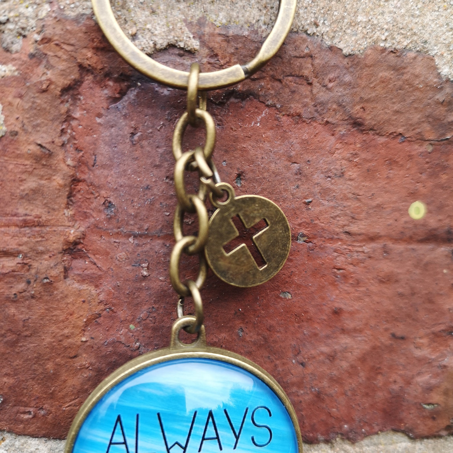 Christian Gift Always Pray Keychain Etsy
