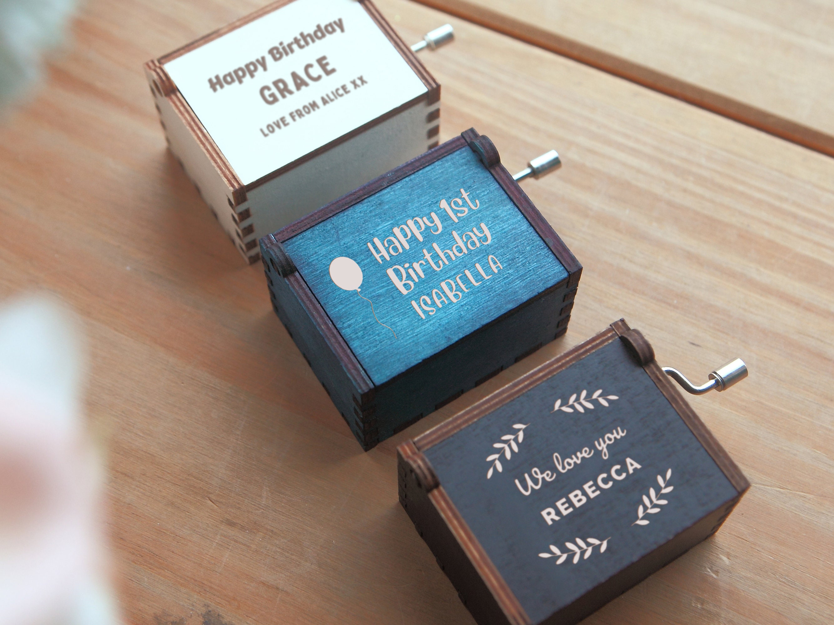 Personalised Gift Wooden Music Box Christian Gift Etsy UK