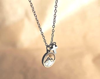 Mustard Seed Necklace with Cross & Initial | Handmade Christian Jewellery | Stainless Steel Faith Pendant Gift