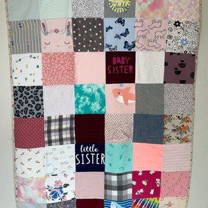 Keepsake Baby Clothes Quilt