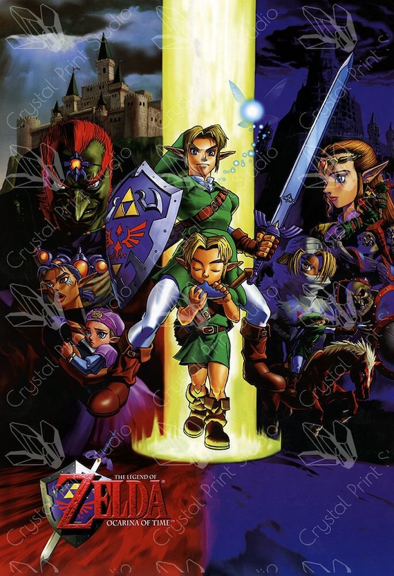 The Legend of Zelda Ocarina of Time Art Poster - Etsy