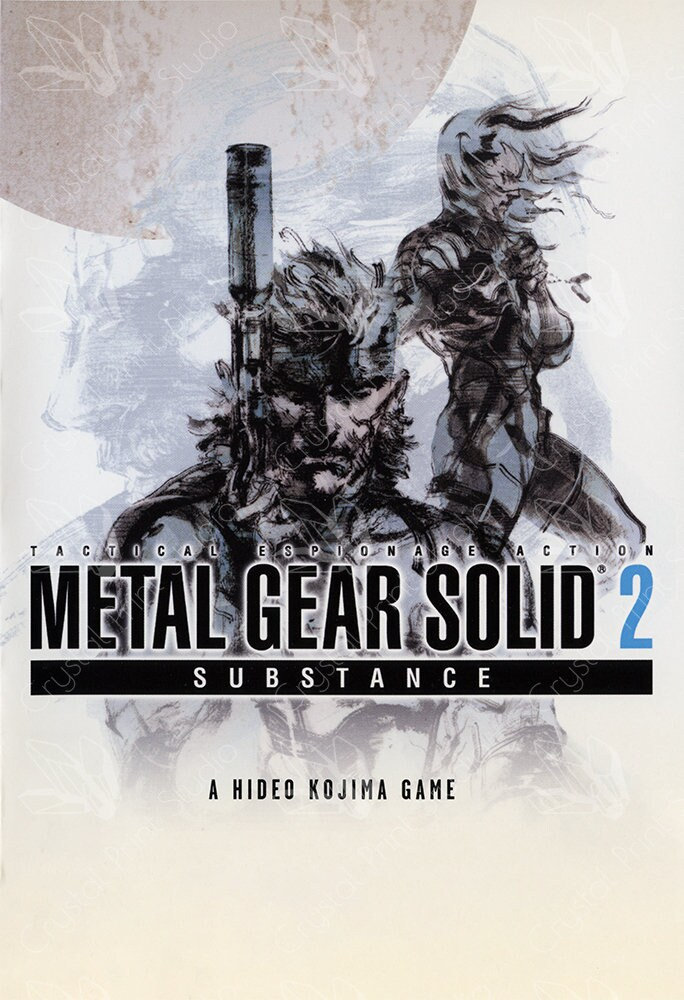 Metal Gear Solid 2 Substance Art Poster Etsy Ireland