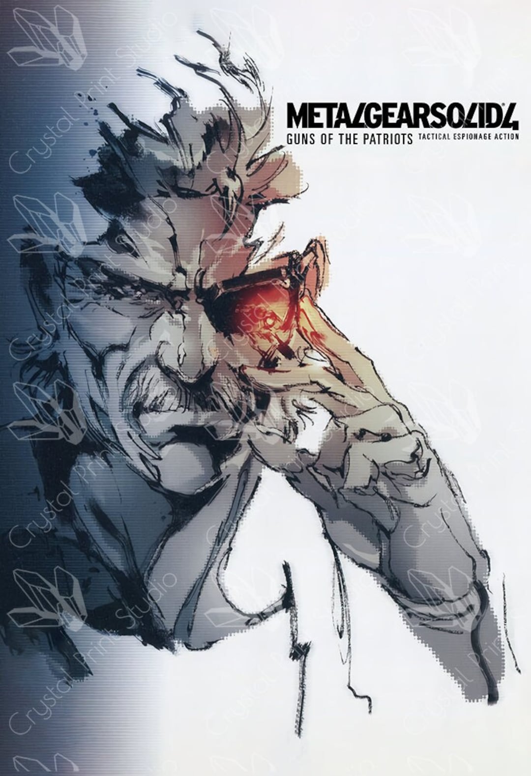 Metal Gear Solid 4 Poster Etsy
