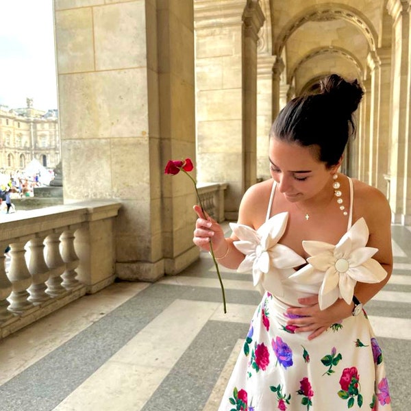 Bustier fleurs