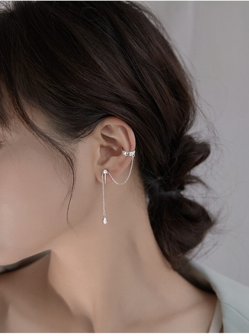 Clip on Earring Clip on Earring With Ear Cuff Clip on Etsy