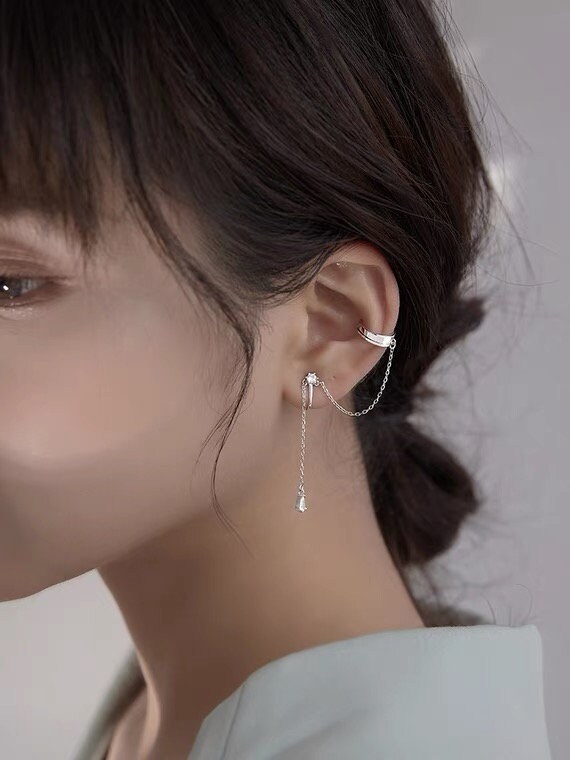 Clip on Earring Clip on Earring With Ear Cuff Clip on Etsy