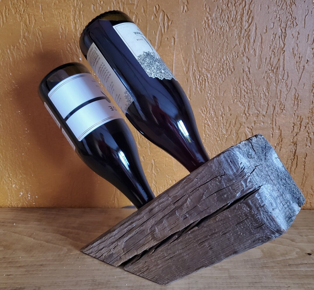 Authentic Barn Beam Wine Bottle Holder Etsy