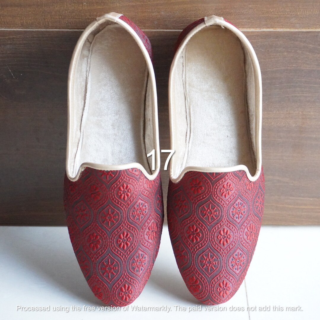 Mocassini rossi comodi per lo sposo Scarpe da sposa per uomo