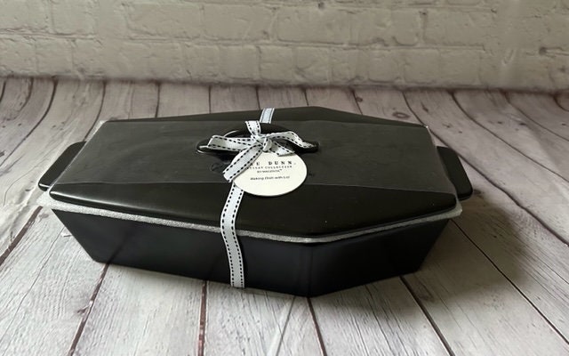 Matte Black Coffin Baking Pan With Lid, Great Housewarming Gift