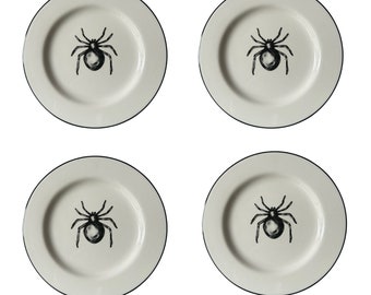 Bat Side Plates:   Use for Halloween or Year Round Goth Home Decor