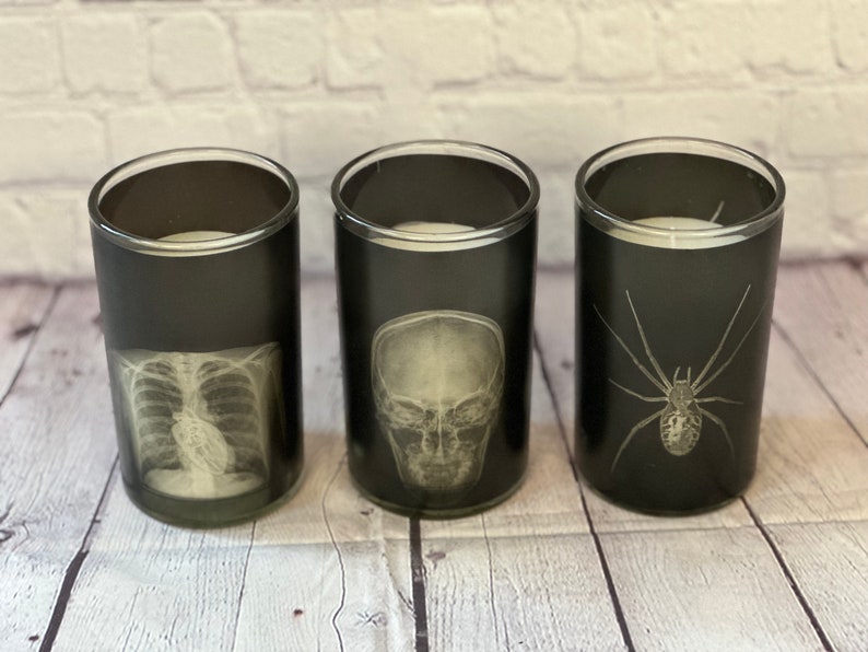 Color Changing Anatomy X Ray Candle Spooky Ribcage Chest Etsy