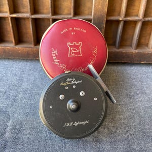 Hardy Brothers L.R.H. Lightweight Fly Fishing Reel. Original Case