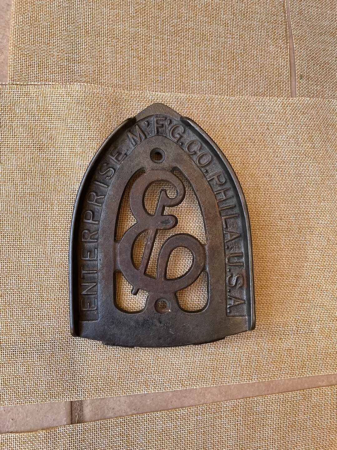 Enterprise Cast Iron Trivet. Enterprise Mfg. Company Etsy