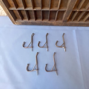 Wire Coat And Hat Hooks. Industrial Style. Used. Salvaged. 1920s