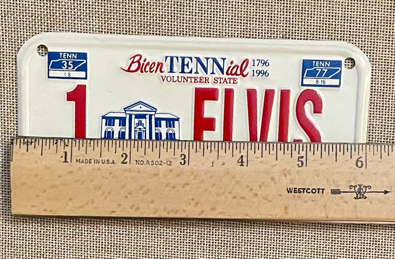 Elvis Souvenir License Plate. Memphis Tennessee. Elvis Etsy