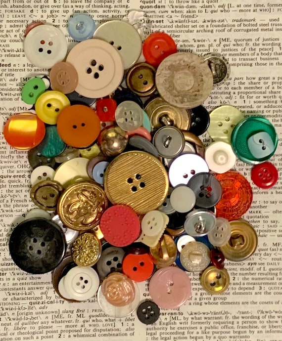 Lot of Assorted Buttons, Red Buttons, Vintage Buttons, 8 Ounces of Buttons, Large  Buttons, Celluloid Buttons, Buttons on Cards, Pink Buttons 