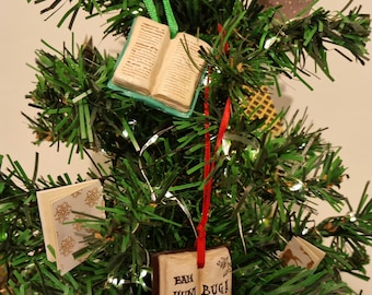 Personalised Book Ornament - Bookish Tree Bauble