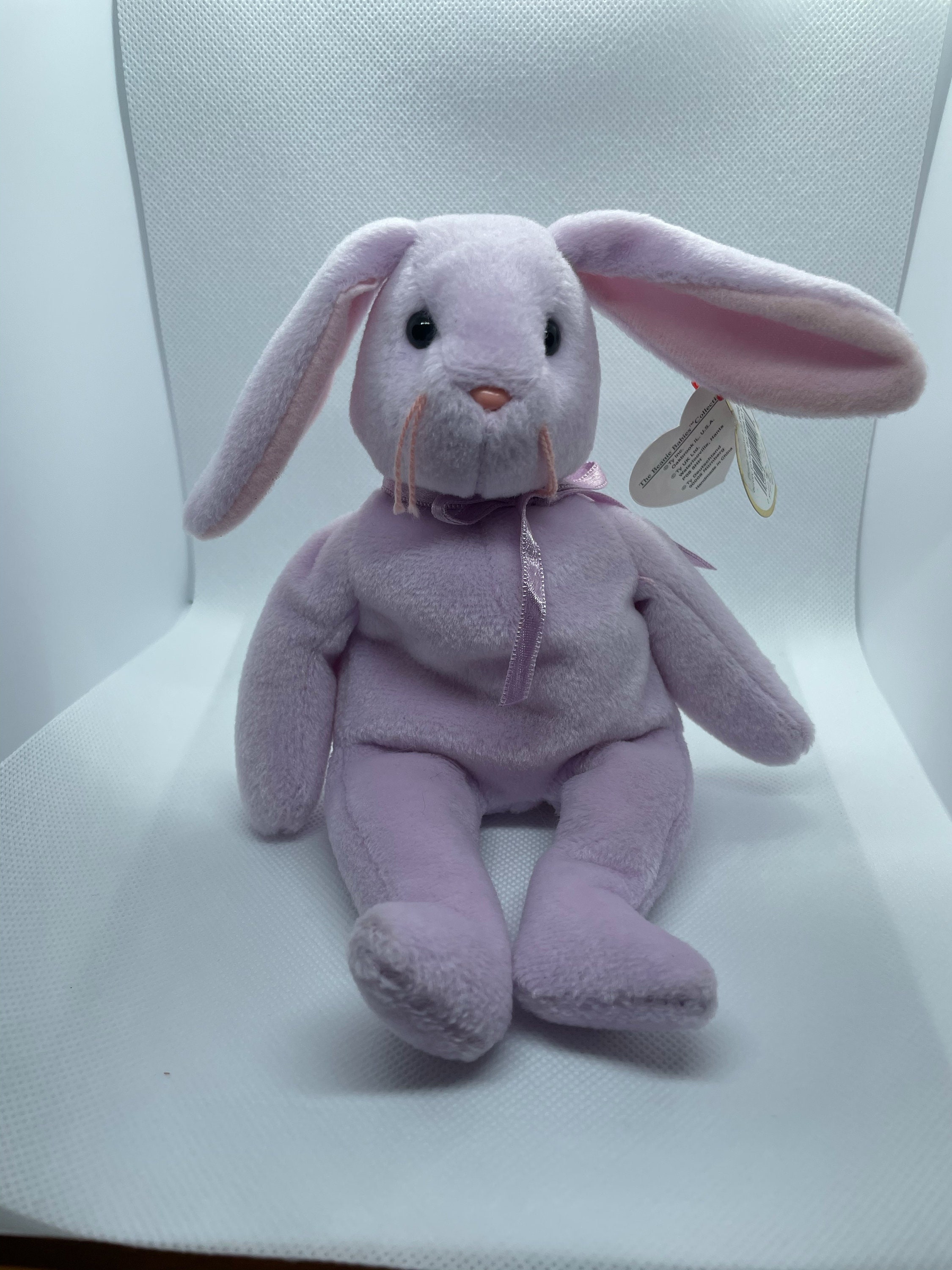Rare Purple Floppity TY Beanie Baby 1996 Style 4118 PVC Pellets