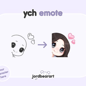 Custom Peek Love YCH Emote - For Twitch / Discord