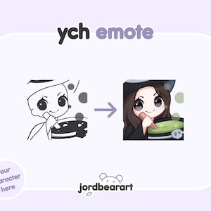 Custom Halloween Spooky Witch With Cauldron YCH Emote - For Twitch / Discord