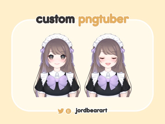 cute icon and avatar for twitch in anime chibi style