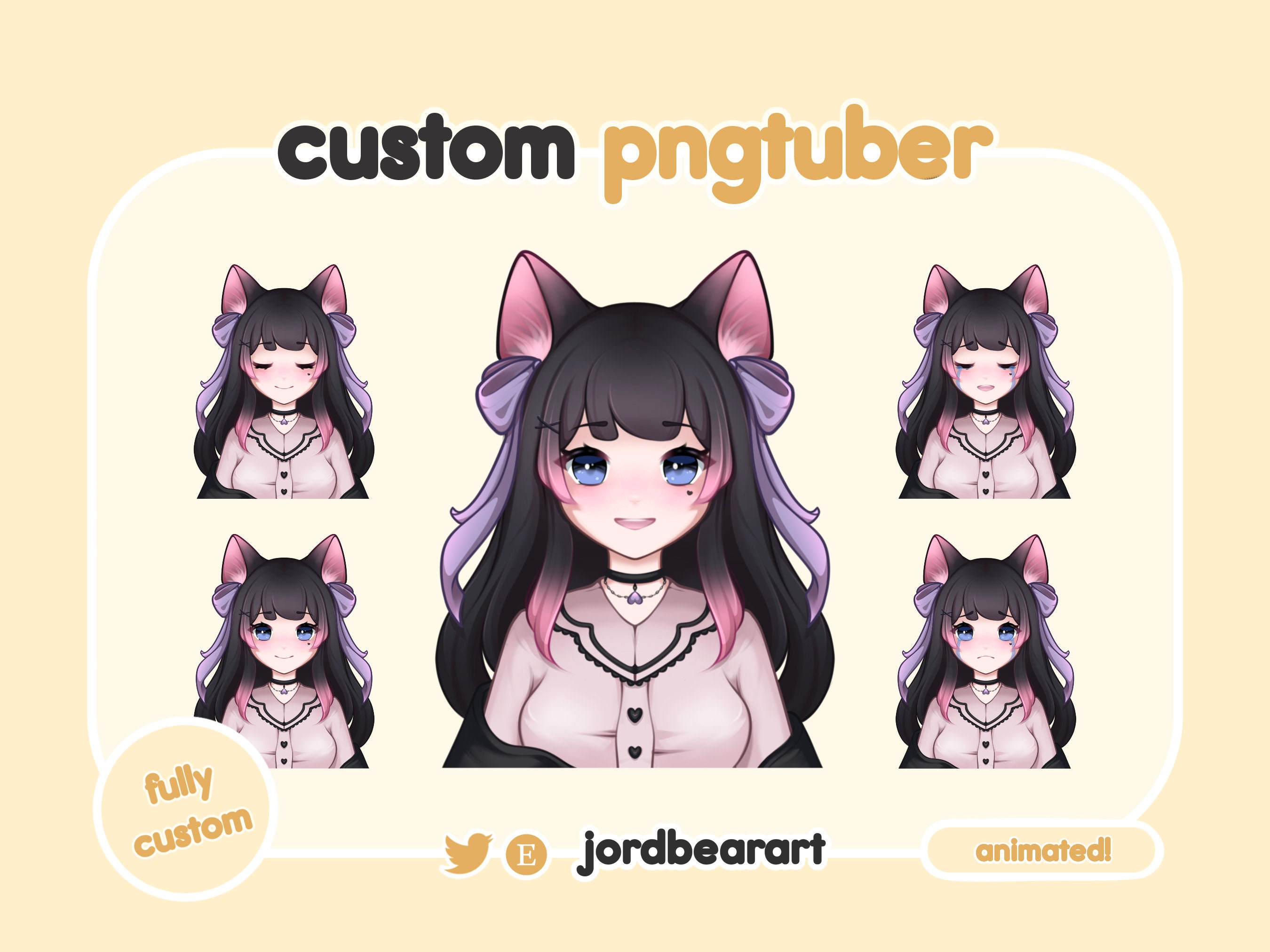 Custom Pngtuber Streaming Avatar Icon Anime Animated Reacts to - Etsy Canada Custom Pngtuber Streaming Avatar Icon Anime Animated Reacts to - Etsy Canada