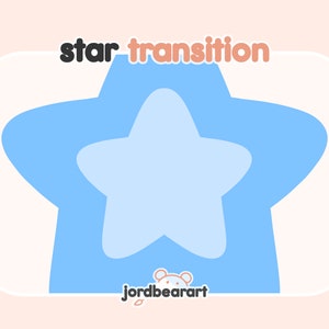 Animated Simple Blue Star Transition for Twitch Streamers - Ready to Use on OBS