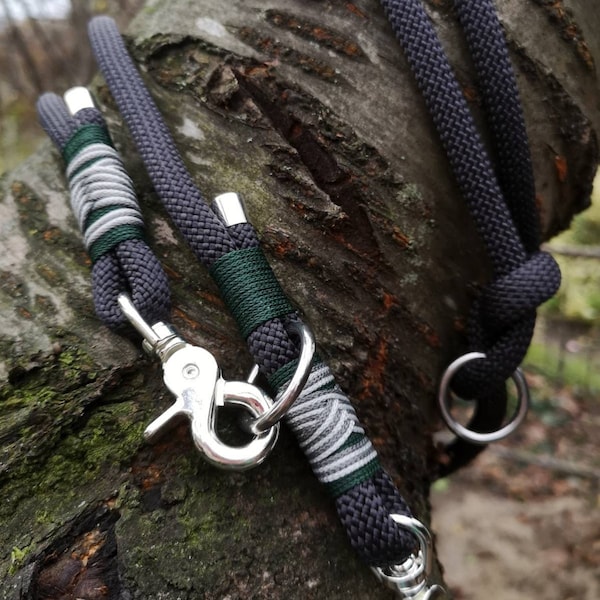 Dog leash and collar set I Tauleine | Rope collar I Premium dog leash rope