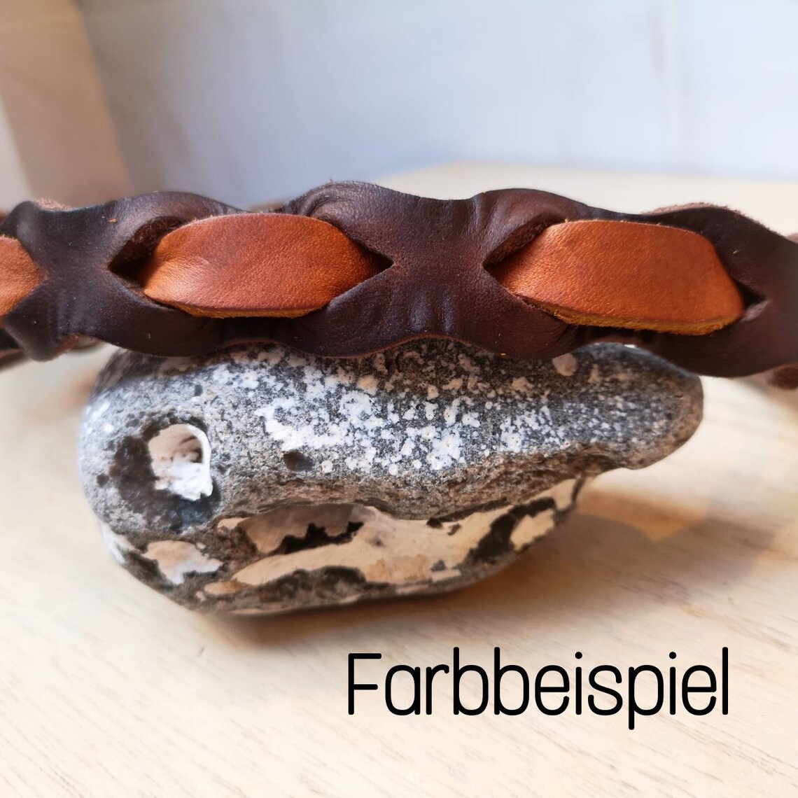 Lederhalsband Hund Fettlederhalsband geflochten Halsband Etsy