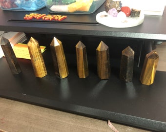 Tiger Eye Crystal.  Nice Home decor. known for Focus & Concentration. Protective Crystal.