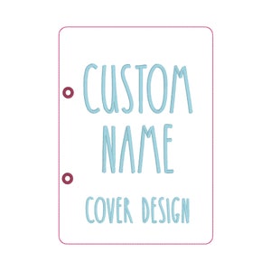 Custom quiet book cover design, Toddler quiet book pattern, In the hoop design, machine embroidery applique design