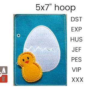 Quiet book page embroidery design, Toddler quiet book pattern, In the hoop activity design, machine embroidery applique design