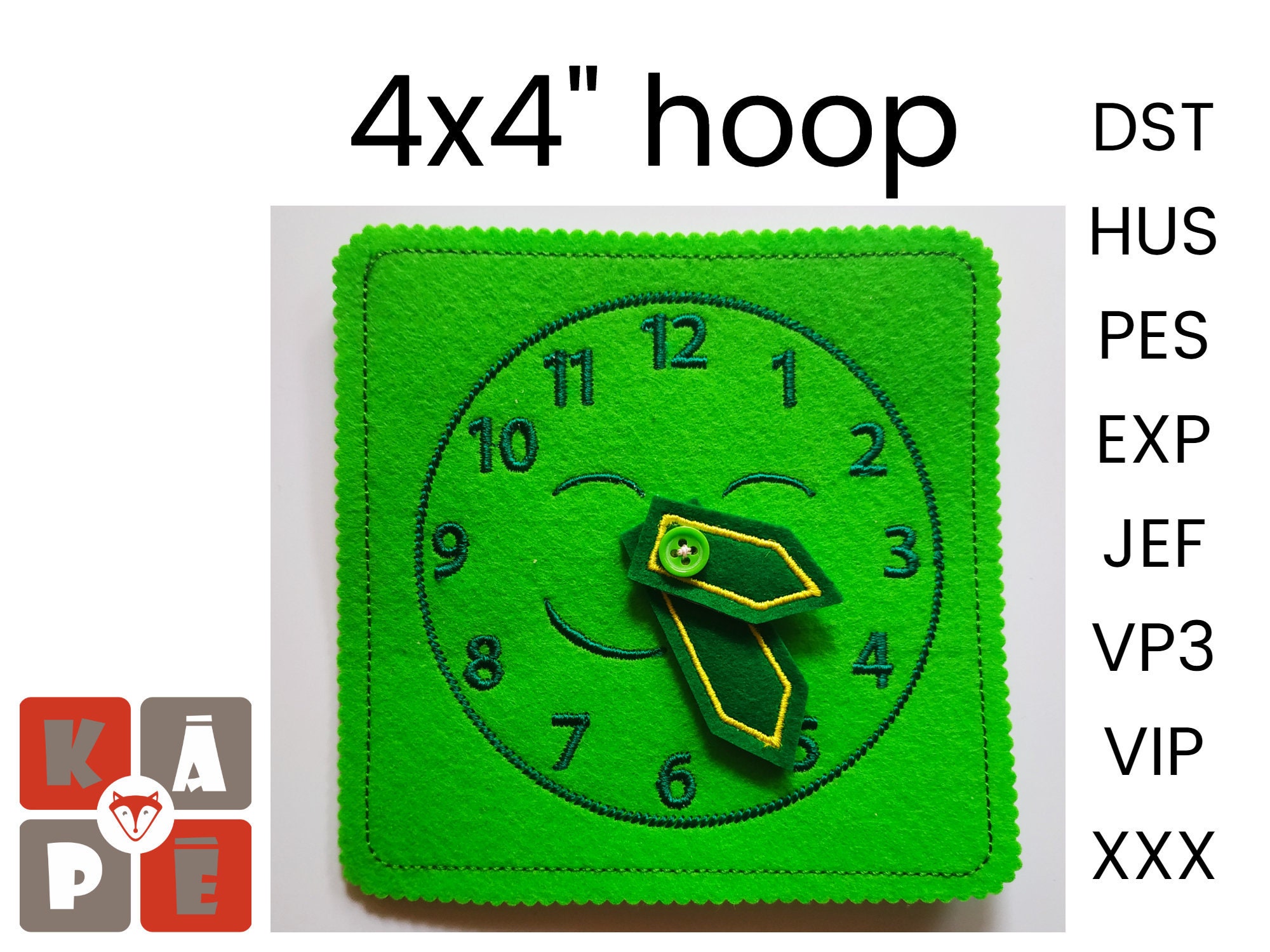 Clock Quiet Book Page Embroidery Design Toddler Quiet Book Etsy