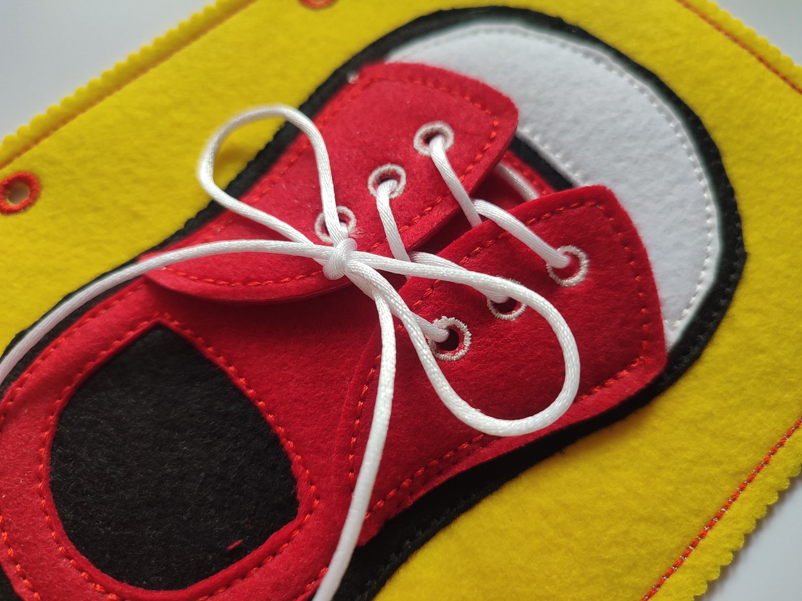 Shoe Lacing Quiet Book Page Embroidery Design, Toddler Quiet Book ...