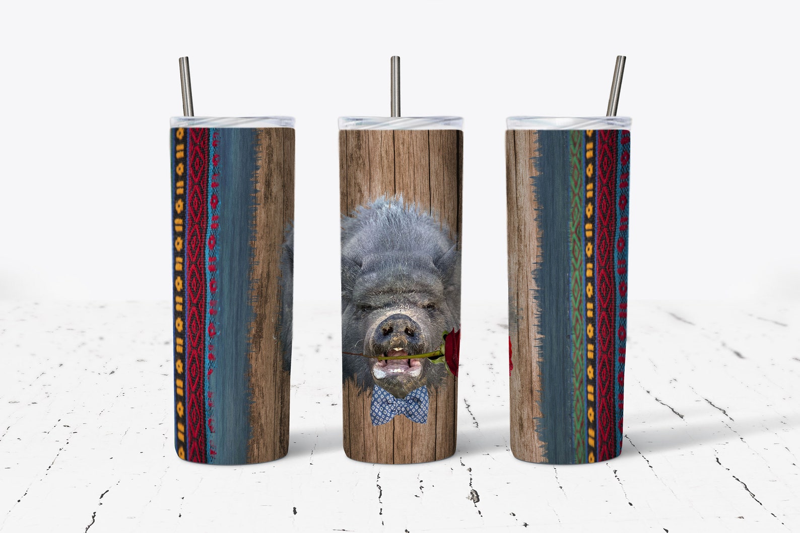Hog Wild Sublimation Design 20 Oz Straight Tumbler Etsy
