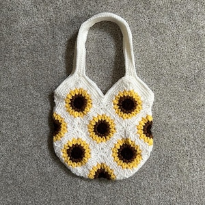 Crochet Sunflower Bag
