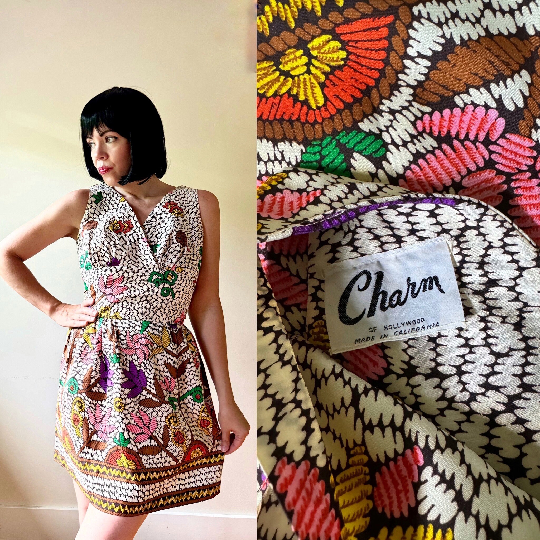 トリートユアセルフFloral vintage like dress Sd1f00516317b46b5abb80a14c62d2