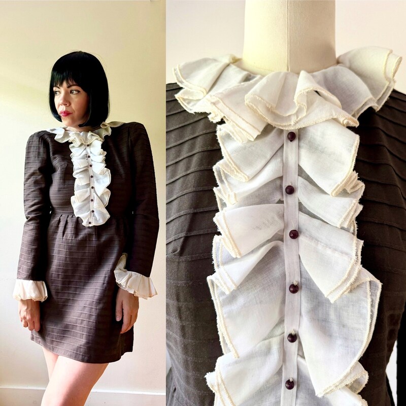 Ruffle Bib Maxi Dress