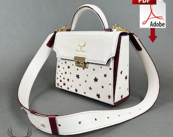 PaJust Dilon Leather Handbag PDF Pattern: Crossbody bag, Satchel bag