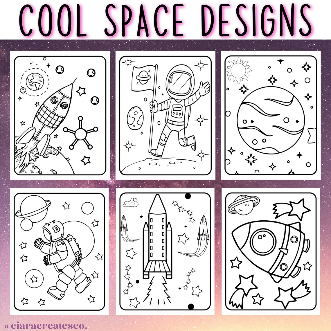 Space Coloring Pages Space Coloring Pages for Kids Outer Space Birthday
