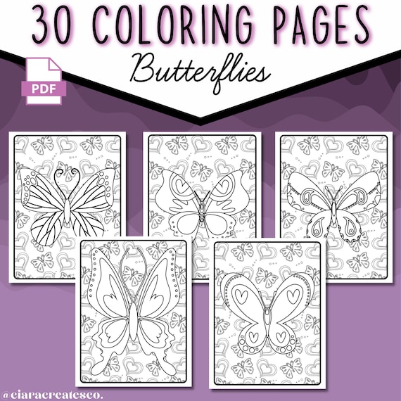 30 Butterfly Coloring Pages Butterfly Coloring Pages For