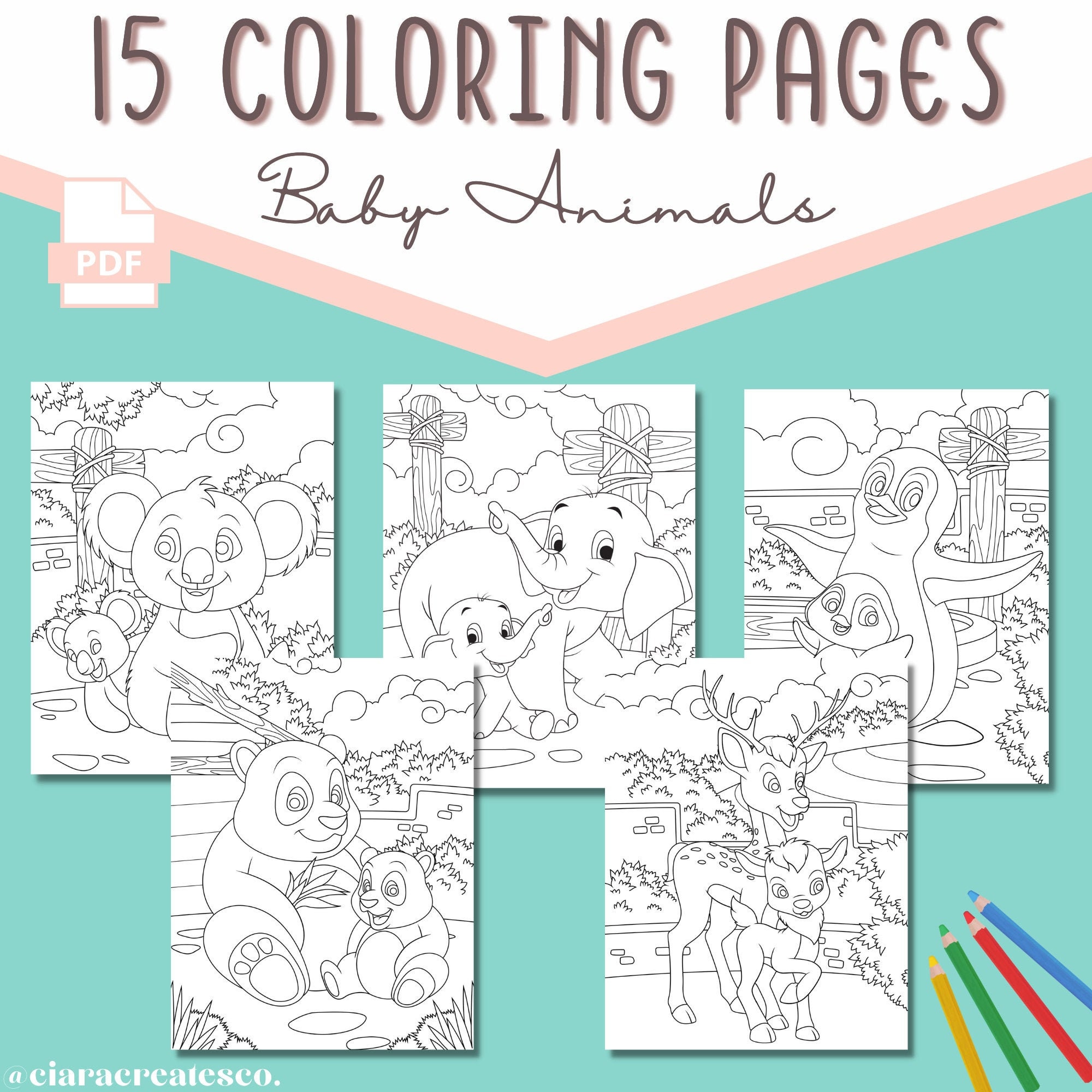 Animal Coloring Pages | Animal Coloring Book | Coloring Book Pages for ...
