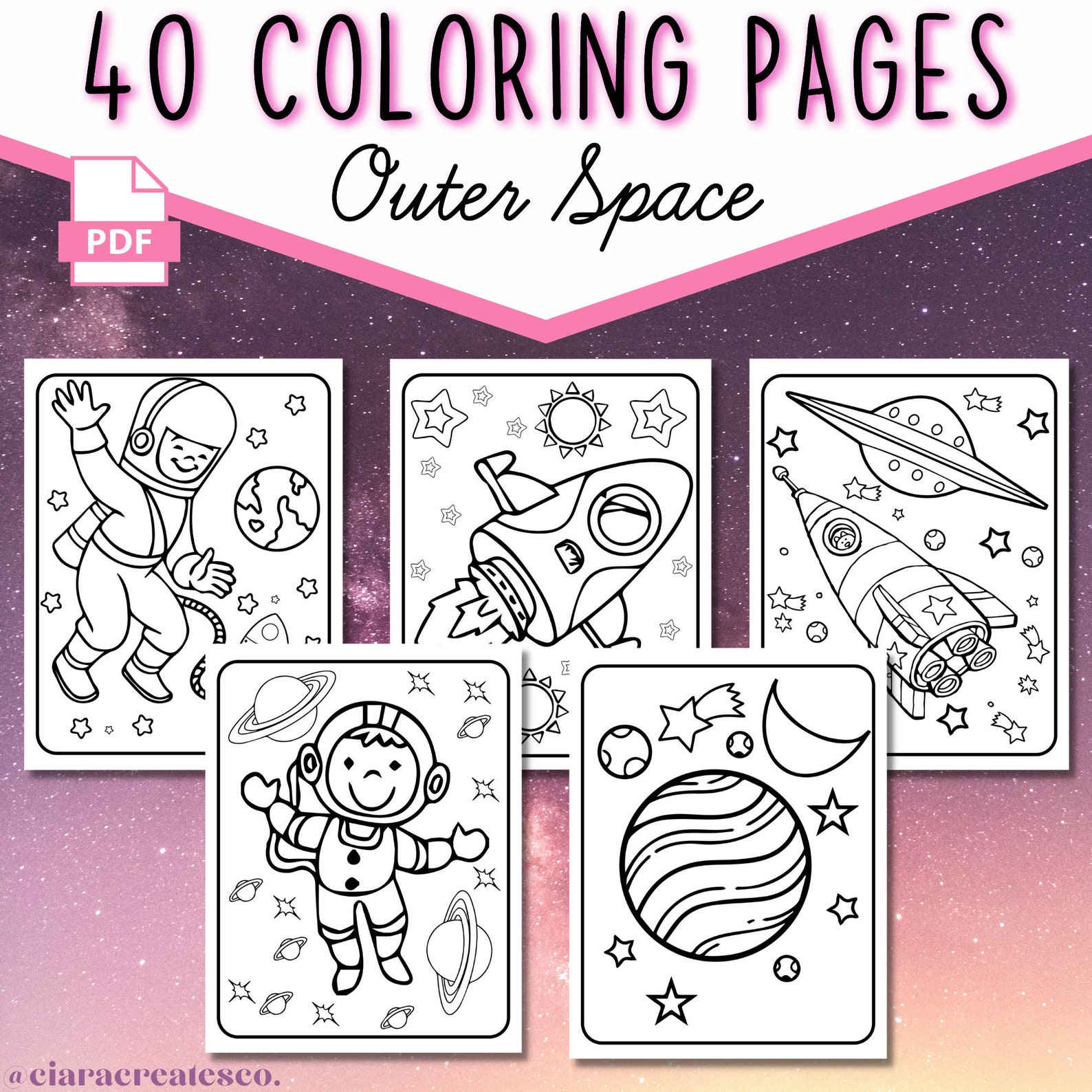Space Coloring Pages Space Coloring Pages for Kids Outer Space Birthday