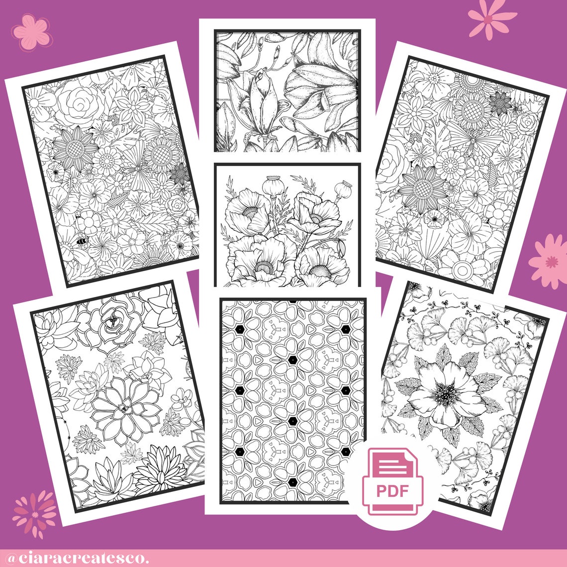 Printable Adult Coloring Pages Coloring Book Pages Mindfulness Coloring
