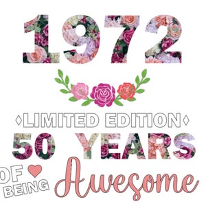 Limited Edition 50th birthday PNG