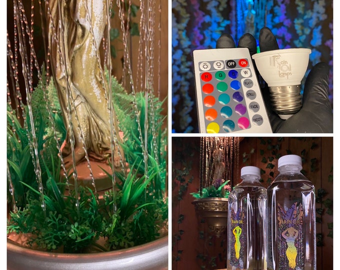 Vintage Table Top Rain Fall Lamp, Art Deco Lamp, Water Lamp Etsy