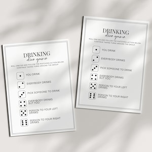 パーティー用飲酒サイコロゲーム（PDF）